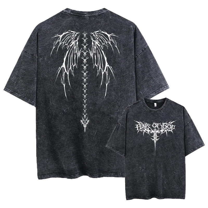 Retro cotton T-shirt