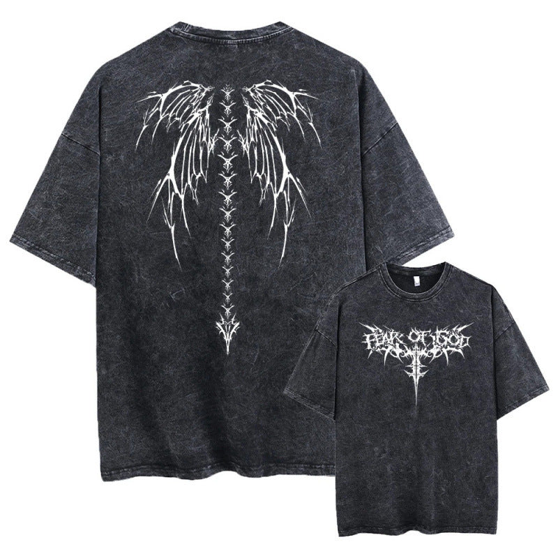 Retro cotton T-shirt