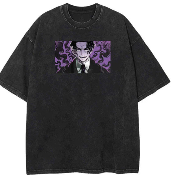 Vintage Cartoon Print Cotton T-Shirt