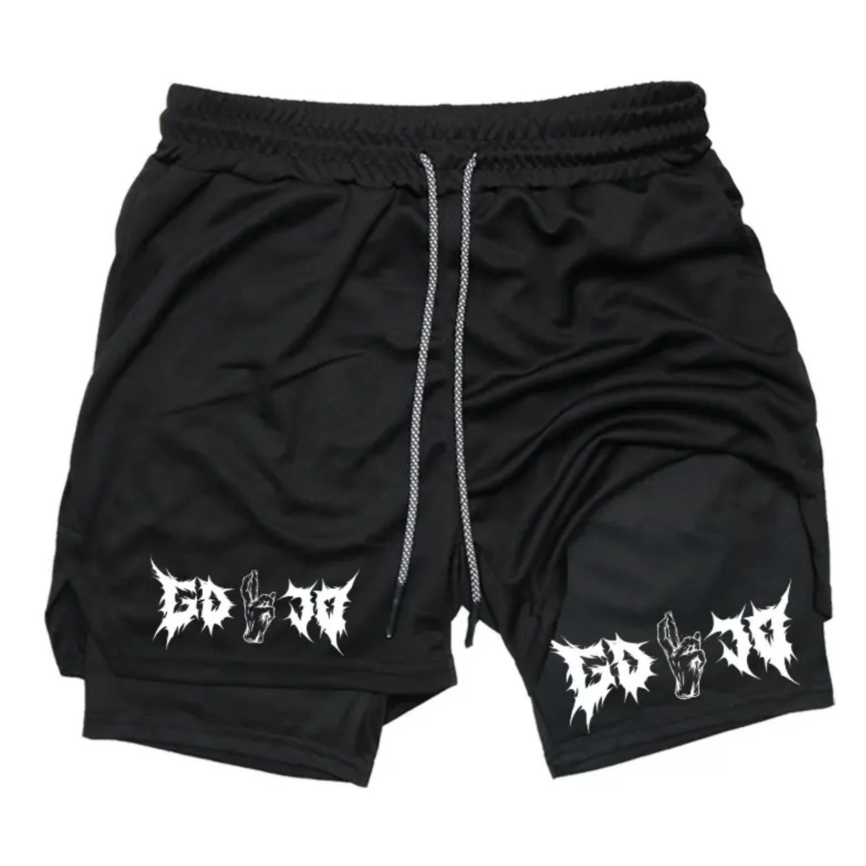 Animated Print Sports Shorts