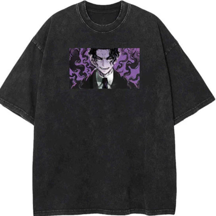 Vintage Cartoon Print Cotton T-Shirt